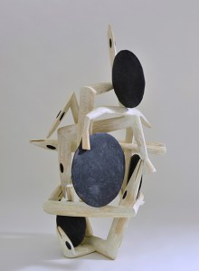 "Bode," 2015, wood and paint, 60 x 37 x 28