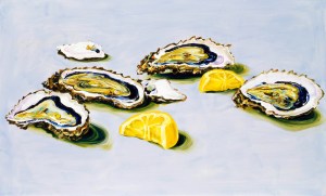 Cornelius Völker, "Oysters," oil on canvas, 2004